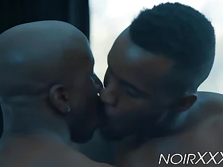 Hunky black guys Pheonix Fellington and Max Konnor ass fuck